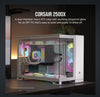 CORSAIR 2500X Tempered Glass mATX, ATX Mid-Tower, White Dual Chamber Case 2024