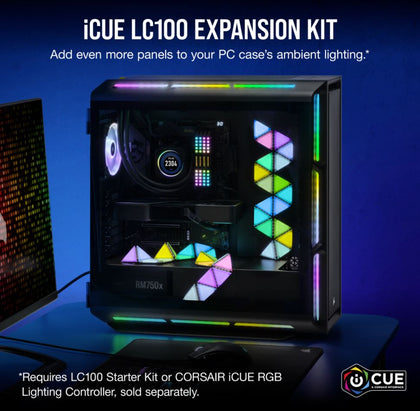 Corsair iCUE LC100 Smart Lighting Strip Expansion Kit. ICUE Software Corsair