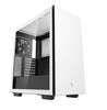 DeepCool CH510 White Mid-Tower ATX Case, Tempered Glass, 1 x 120mm Pre-Installed Fans, 2 x 3.5' Drive Bays, 7 x Expansion Slots DEEPCOOL