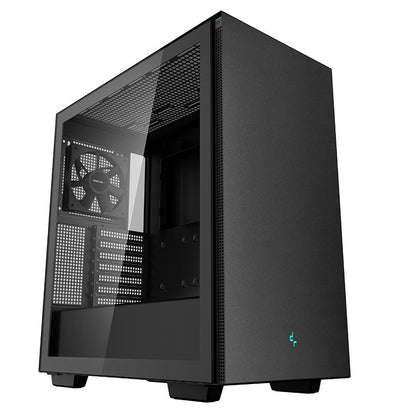DeepCool CH510 Mid-Tower ATX Case, Tempered Glass, 1 x 120mm Pre-Installed Fans, 2 x 3.5' Drive Bays, 7 x Expansion Slots DEEPCOOL