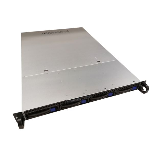 TGC Rack Mountable Server Chassis 1U 650mm, 4x 3.5' Hot-Swap Bays, up to EEB Motherboard, FH PCIe Riser Card Required, 1U PSU Required TGC
