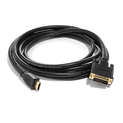 8ware 2m HDMI to DVI-D Adapter Converter Cable - Retail Pack Male to Male 30AWG Gold Plated PVC Jacket for PS4 PS3 Xbox Monitor PC Computer Projector 8ware
