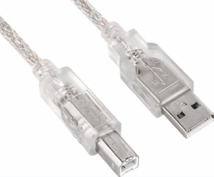 Astrotek USB 2.0 Printer Cable 2m - Type A Male to Type B Male Transparent Colour Astrotek