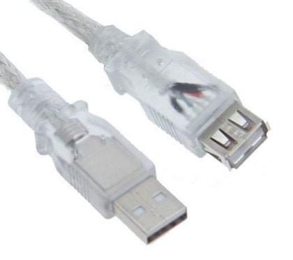 Astrotek USB 2.0 Extension Cable 3m - Type A Male to Type A Female Transparent Colour RoHS Astrotek
