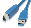 Astrotek USB 3.0 Printer Cable 2m - AM-BM Type A to B Male to Male Blue Colour for External HDD Printer Scanner Docking Station ~CB8W-UC-3002AB Astrotek