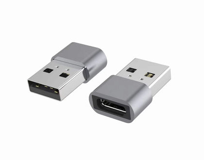 AstrotekUSB Type C Female to USB 2.0 Male OTG Adapter 480Mhz For Laptop, Wall Chargers,Phone Sliver Astrotek