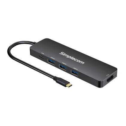 Simplecom CH545 USB-C 5-in-1 Multiport Adapter Docking Station with 3-Port USB 3.0 Hub PD HDMI