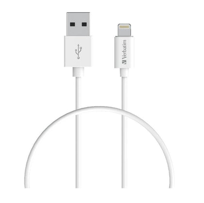 Verbatim Charge & Sync USB-C Cable 1m - White USB C to USB A Verbatim