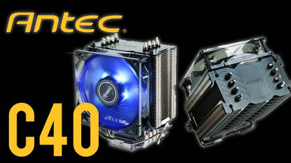 Antec C40 Air CPU Cooler, 92mm PWM Blue LED Fan, Intel 775, 115X, 1200, 1366.1700. AMD: AM2(+), AM3, AM3+, AM4, AM5, FM1, FM2(+) 3 Years Warranty Antec