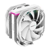DeepCool AS500 PLUS White CPU Cooler Single Tower, Five Heat Pipe Design High Fin Density, Double PWM Fans, Slim Profile, A-RGB LED Controller Incl DEEPCOOL