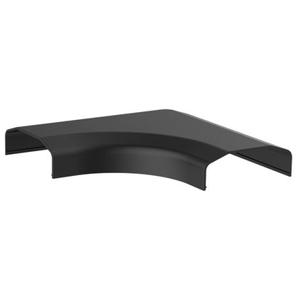 Brateck Plastic Cable Cover Joint L Shape Material:ABS Dimensions 127x127x21.5mm - Black Brateck