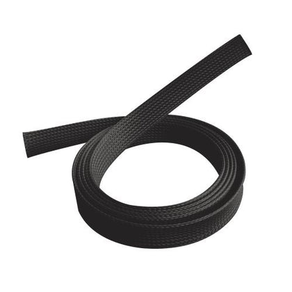 Brateck Braided Cable Sock (20mm/0.79' Width)  Material Polyester Dimensions1000x20mm -- Black Brateck