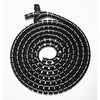 Brateck 30mm/1.2' Diameter Coiled Tube Cable Sleeve   Material Polyethylene(PE) Dimensions 1000x30mm -Black Brateck