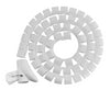 Brateck 30mm/1.2' Diameter Coiled Tube Cable Sleeve   Material Polyethylene(PE) Dimensions 1000x30mm - White Brateck