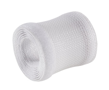Brateck Flexible Cable Wrap Sleeve with Hook and Loop Fastener (135mm/5.3' Width) Material Polyester Dimensions 1000x135mm --White Brateck