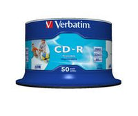 Verbatim CD-R 700MB 50Pk White InkJet 52x Verbatim