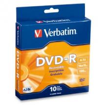Verbatim DVD-R 4.7GB 10Pk Spindle 16x Verbatim