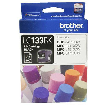 Brother LC-133BK Black Ink Cartridge - MFC-J6520DW/J6720DW/J6920DW and DCP-J4110DW/MFC-J4410DW/J4510DW/J4710DW and DCP-J152W/J172W/J552DW/J752 Brother