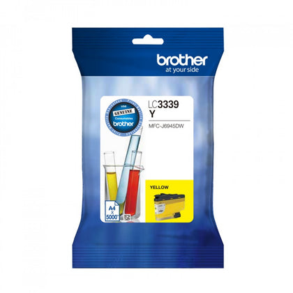 Brother LC-3339XLY Yellow Super High Yield Ink Cartridge to Suit MFC-J5845DW, MFC-J5945DW, MFC-J6545DW, MFC-J6945DW, upto 5000 Pages Brother