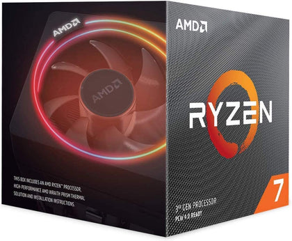AMD Ryzen 7 3700X, 8 Core AM4 CPU, 3.6GHz 4MB 65W w/Wraith Prism Cooler Fan (AMDCPU)(AMDBOX) AMD-P