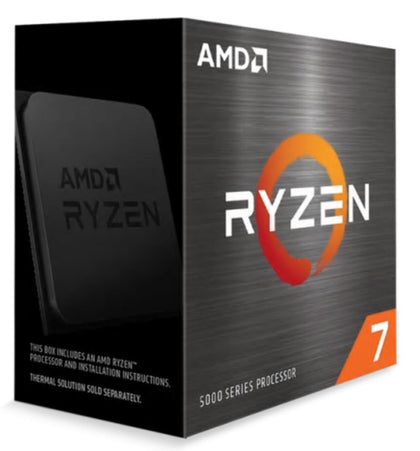 AMD Ryzen 7 5800X Zen 3 CPU 8C/16T TDP 105W Boost Up To 4.7GHz Base 3.8GHz Total Cache 36MB No Cooler (RYZEN5000)(AMDCPU) AMD