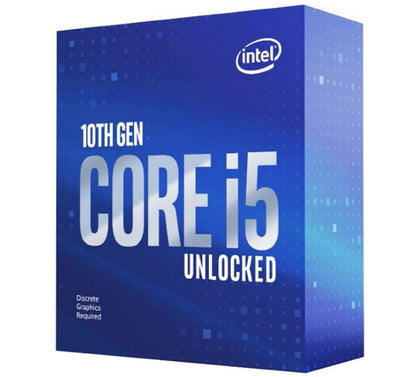 Intel i5-10600KF CPU 4.1GHz (4.8GHz Turbo) LGA1200 10th Gen 6-Cores 12-Threads 12MB 95W Graphic Card Required Retail Box 3yrs Comet Lake no Fan Intel