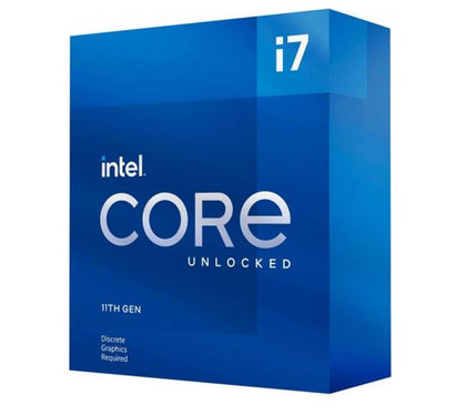 Intel i7-11700KF CPU 3.6GHz (5.0GHz Turbo) 11th Gen LGA1200 8-Cores 16-Threads 16MB 125W Graphic Card Required Unlocked Retail Box 3yrs no Fan Intel