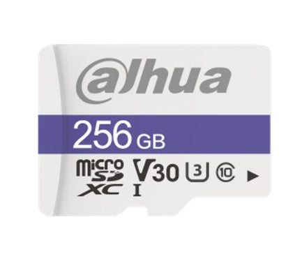 Dahua C100 256GB microSD 95MB/s 38MB/s 80TBW C10/U1/V10 UHS-I -25 °C to +85 °C Temperature Resistant Waterproof Anti-magnetic Anti X-ray 7yrs wty Dahua