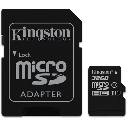 Kingston 32GB MicroSD SDHC SDXC Class10 UHS-I Memory Card 100MB/s Read 10MB/s Write with SD adaptor >16GB FMS-MSDUL4-32G Kingston