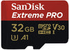 SanDisk Extreme Pro 32GB microSD SDHC SQXCG 100MB/s 90MB/s V30 U3 C10 UHS-1 4K UHD Shock temperature water & X-ray proof with SD Adaptor >16GB Sandisk