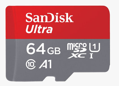 SanDisk Ultra 64GB microSD SDHC SDXC UHS-I Memory Card 120MB/s Full HD Class 10 Speed Google Play Store App for Android Smartphone Tablet (LS) Sandisk