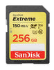 SanDisk 256GB Extreme SD UHS-I Memory Card 150MB/s Full HD & 4K UHD Class 30 Speed Shock Proof Temperature Proof Water Proof X-ray Proof Digital Camer Sandisk