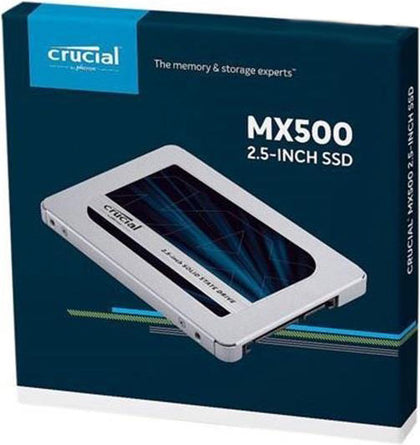 Crucial MX500 2TB 2.5' SATA SSD - 560/510 MB/s 90/95K IOPS 700TBW AES 256bit Encryption Acronis True Image Cloning 5yr wty Micron (Crucial)-P