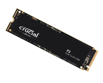 Crucial P3 1TB Gen3 NVMe SSD 3500/3000 MB/s R/W 220TBW 650K/700K IOPS 1.5M hrs MTTF Full-Drive Encryption M.2 PCIe3 5yrs ~MZ-V7S1T0BW Micron (Crucial)
