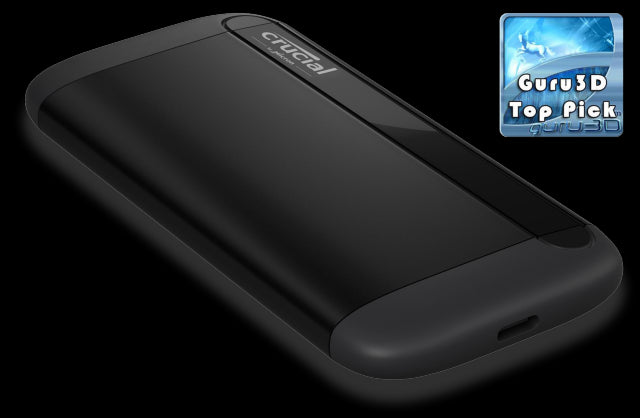 Crucial X8 1TB External Portable SSD ~1050MB/s USB3.1 Gen2 USB-C USB3.0 USB-A Durable Rugged Shock Proof for PC MAC PS4 Xbox Android iPad Pro Micron (Crucial)