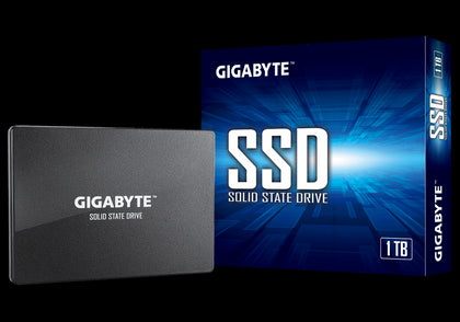 Gigabyte SSD 1TB 2.5' SATA3 6Gb/s Up to 550 MB/s Read, Up to 500 MB/s Write 75K/85K 200TBW 2M hrs MTBF HMB TRIM & SMART Solid State Drive 3yrs Wty freeshipping - Goodmayes Online