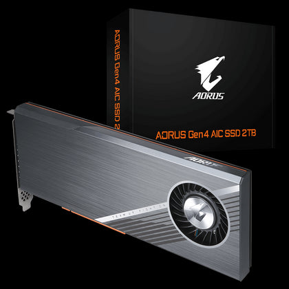 Gigabyte AORUS Gen4 AIC SSD 2TB - PCI-e 4.0, 4x 500GB SSD, Seq. Read ~15,000 MB/s, Seq. Write ~9,500 MB/s,(LS) Gigabyte