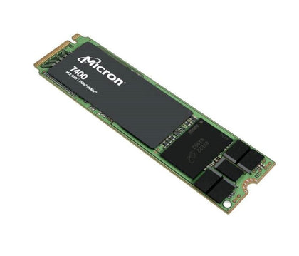 Micron 7400 Pro 480GB Gen4 NVMe Enterprise SSD M.2 4400/530 MB/s R/W 120K/25K IOPS 3800TBW 1DWPD 2M hrs MTTF Server Data Centre 5yrs Micron (Crucial)