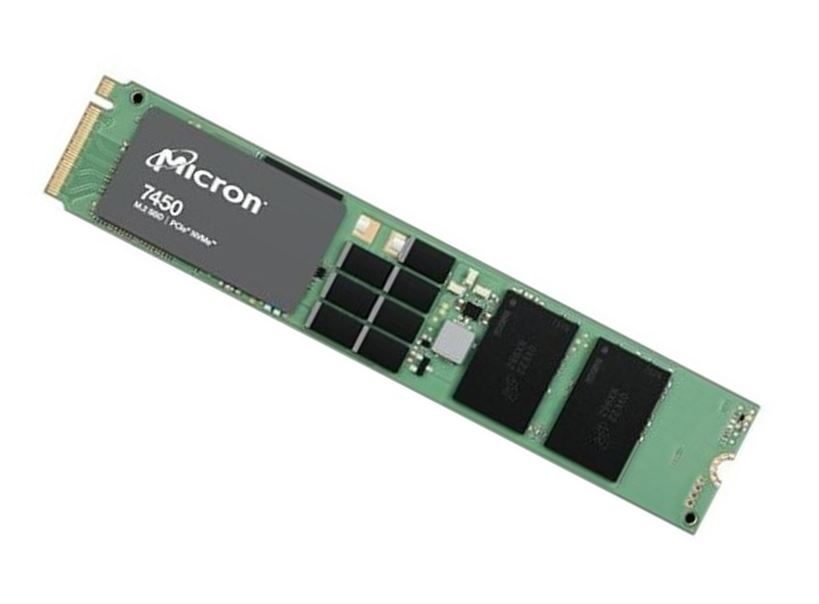 Micron 7450 Pro 3.84TB Gen4 NVMe Enterprise SSD M.2 5000/2500 MB/s R/W 735K/160K IOPS 25700TBW 1DWPD 2M hrs MTTF Server Data Centre 5yrs Micron (Crucial)