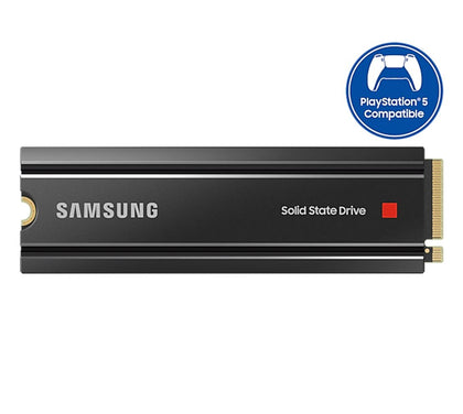 Samsung 980 Pro 1TB Gen4 NVMe SSD with Heatsink 7000MB/s 5000MB/s R/W 1000K/1000K IOPS 600TBW 1.5M Hrs MTBF for PS5 5yrs Wty Samsung