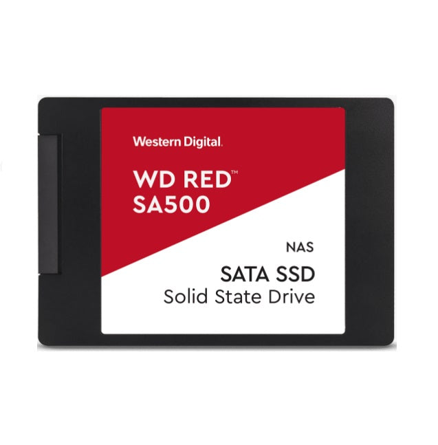 Western Digital WD Red SA500 1TB 2.5' SATA NAS SSD 24/7 560MB/s 530MB/s R/W 95K/85K IOPS 600TBW 2M hrs MTBF 5yrs wty Western Digital