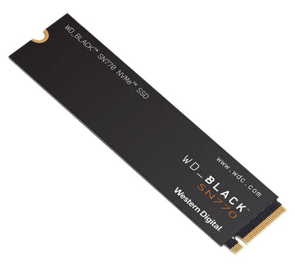 Western Digital WD Black SN770 250GB Gen4 NVMe SSD - 4000MB/s 2000MB/s R/W 200TBW 240K/470K IOPS 1.75M Hrs MTBF M.2 PCIe4.0 5yrs ~WDS250G1B0E Western Digital