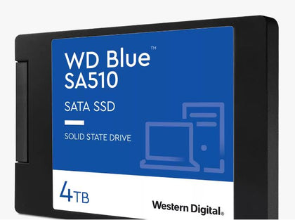 Western Digital WD Blue 4TB 2.5' SATA SSD 560R/530W MB/s 95K/82K IOPS 600TBW 1.75M hrs MTBF 3D NAND 7mm 5yrs Wty