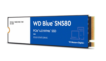 Western Digital WDS500G3B0E Blue SN580 NVMe™ SSD 500GB  M.2 2280  PCIe Gen4 x4  5-Year Limited Warranty