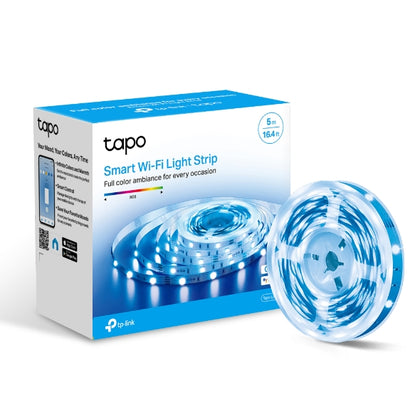 TP-Link Tapo L900-5 Smart Wi-Fi Light Strip, Flexible Length, 3M Adhesive, Energy Saving, Voice Control, No Hub Required, 5000×10×1.6 mm TP-LINK