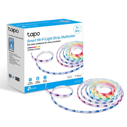 TP-Link Tapo L920-5 Smart Wi-Fi Light Strip, Multicolor, Pu Coating For External Protection, Voice Control, 50 Colour Zones, No Hub Required, 5000×10× TP-LINK
