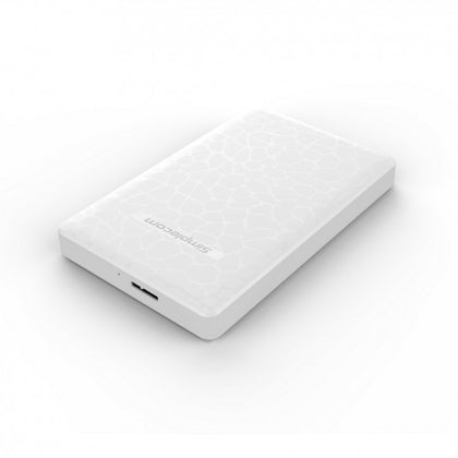 Simplecom SE101 Compact Tool-Free 2.5'' SATA to USB 3.0 HDD/SSD Enclosure White Simplecom