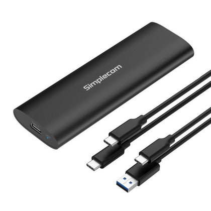 Simplecom SE516 NVMe / SATA Dual Protocol M.2 SSD Tool-Free USB-C Enclosure USB 3.2 Gen 2 10Gbps Simplecom