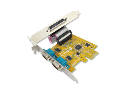 Sunix MIO6479A PCIE 2-port Serial RS-232 & 1-port Parallel IEEE1284 Card, Compatible with PCI Express x1, x2, x4, x8 and x16 lanei Sunix