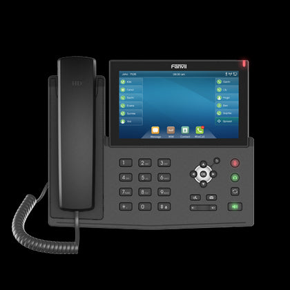 Fanvil X7 IP Phone, 7' Touch Colour Screen, Built in Bluetooth, Supports Video Calls, upto 128 DSS Entires, 20 SIP Lines, *SBC Ready Fanvil